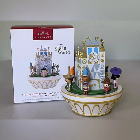 DISNEYS ITS A SMALL WORLD THE HAPPIEST CRUISE SHIP ORNAMENT - Picture 1 of 7